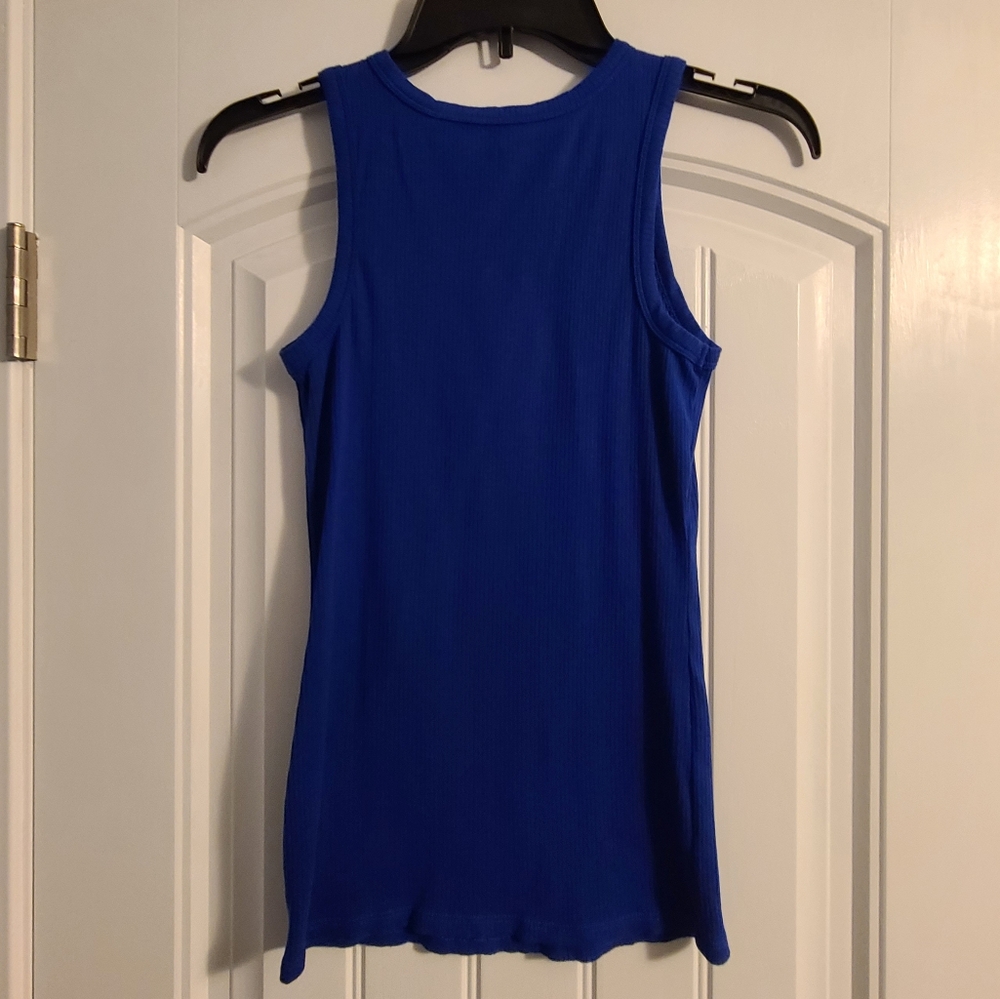 Ninewest Highneck Ribbed Tank - Picture 2 of 2